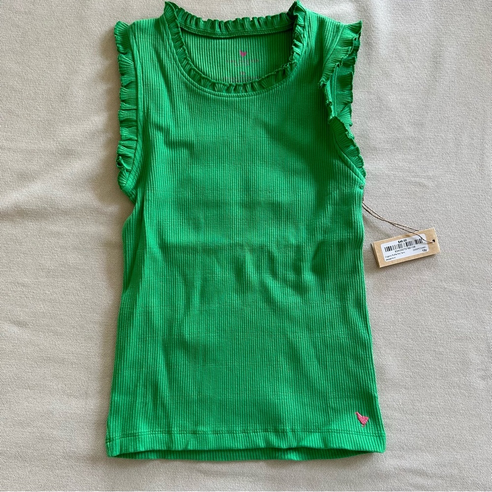 Pink Chicken Ruffle Tank - Picture 1 of 4